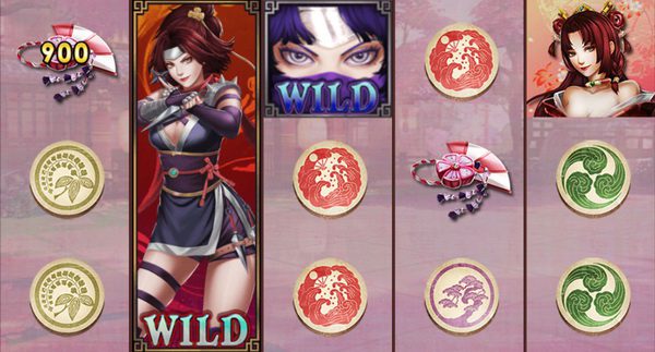 Symbols and payout rates Kunoichi slot