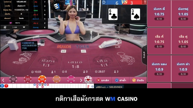กติกาเกมเสือมังกรออนไลน์ wm casino