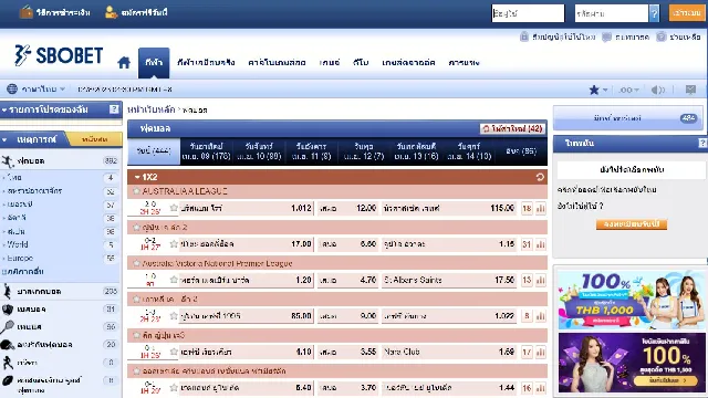 เว็บพนันบอลอันดับ 1 คือ sbobet