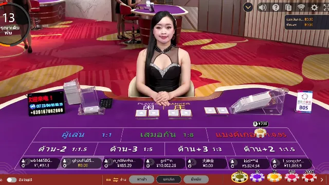  วิธีเล่นมัลติคัลเลอร์บาคาร่า